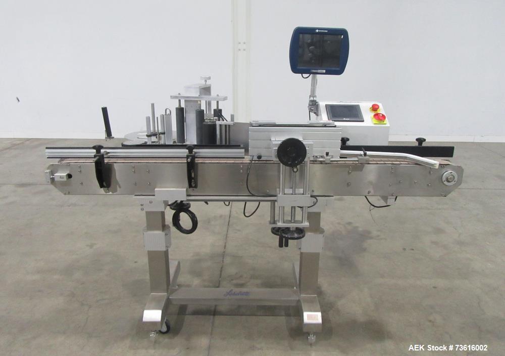 Used Accutek APS-106 Inline Labeling Machine with Domino Date Coder – Up to 175 