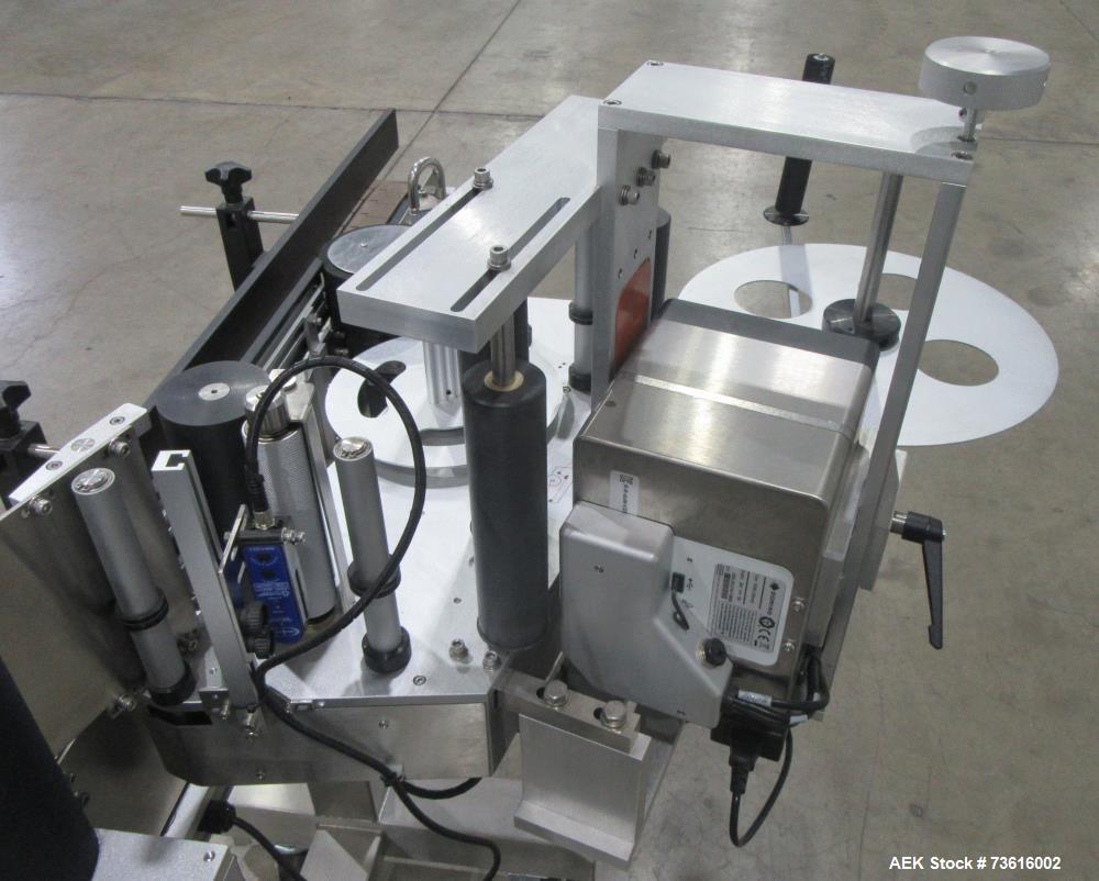 Used Accutek APS-106 Inline Labeling Machine with Domino Date Coder – Up to 175 