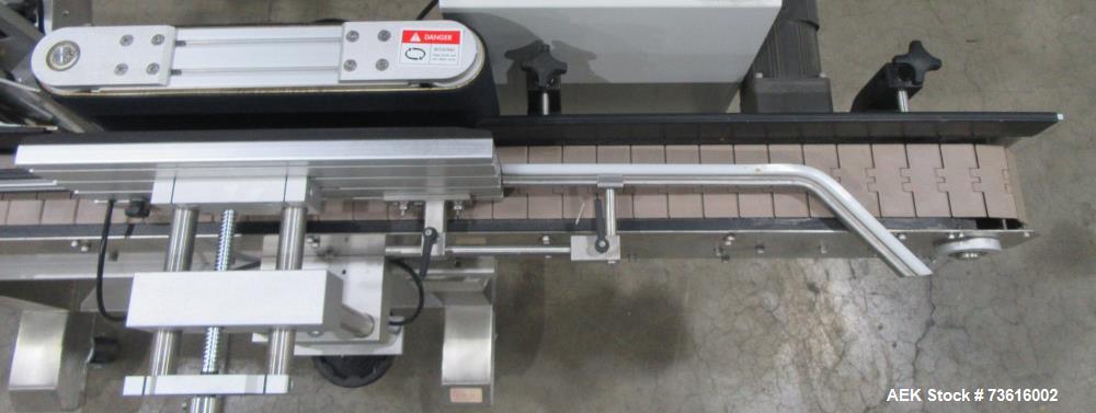 Used Accutek APS-106 Inline Labeling Machine with Domino Date Coder – Up to 175 