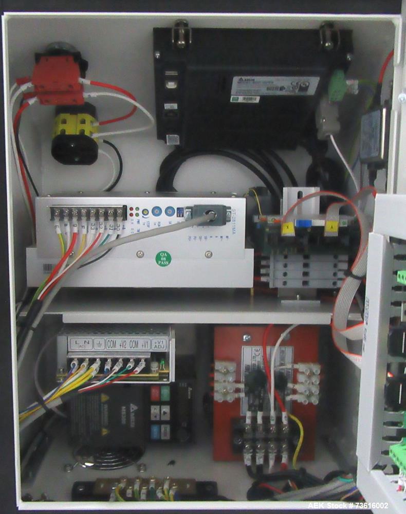 Used Accutek APS-106 Inline Labeling Machine with Domino Date Coder – Up to 175 