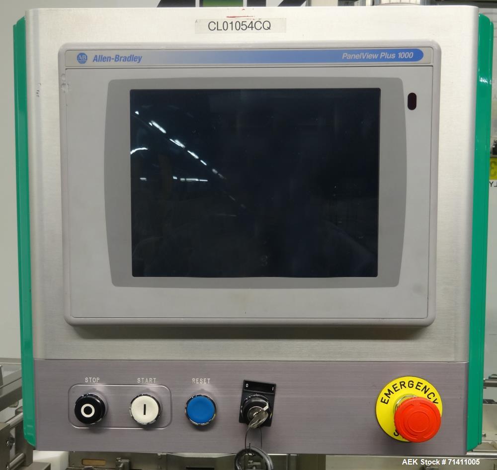 Used Neri Pressure Sensitive Trunion Wraparound Vial/Ampoule Labeler