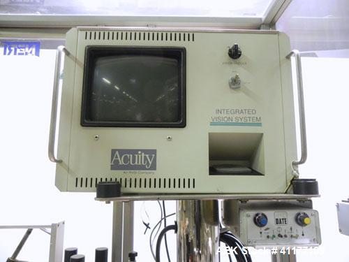 Used Neri Automatic Pressure Sensitive Wraparound Vial Bottle Labeler