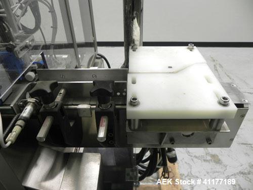 Used Neri Automatic Pressure Sensitive Wraparound Vial Bottle Labeler