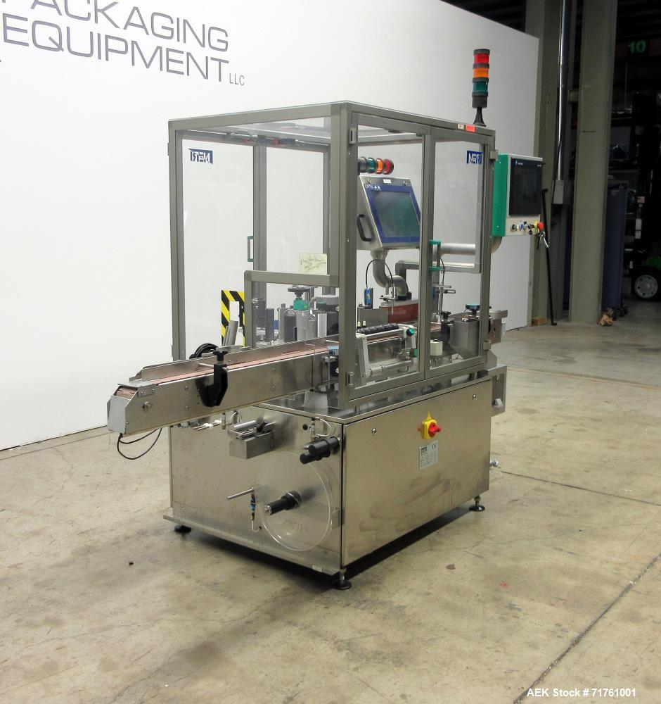 Unused- Neri SL400 Automatic Pressure Sensitive Wraparound Vial Bottle Labeler