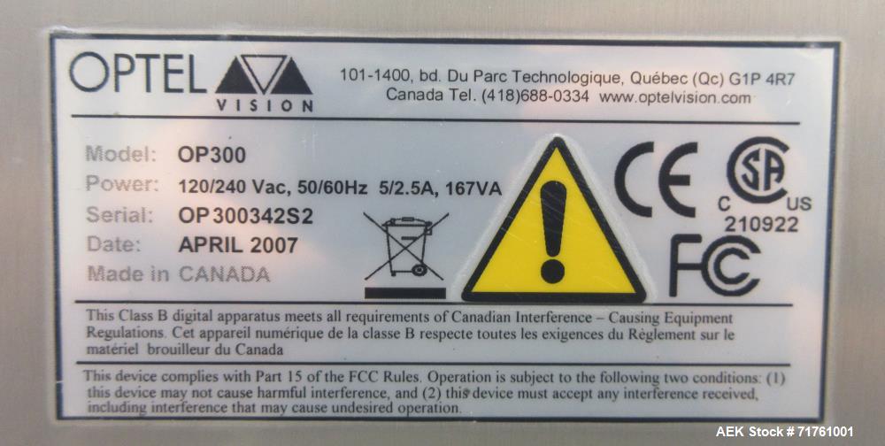 Unused- Neri SL400 Automatic Pressure Sensitive Wraparound Vial Bottle Labeler