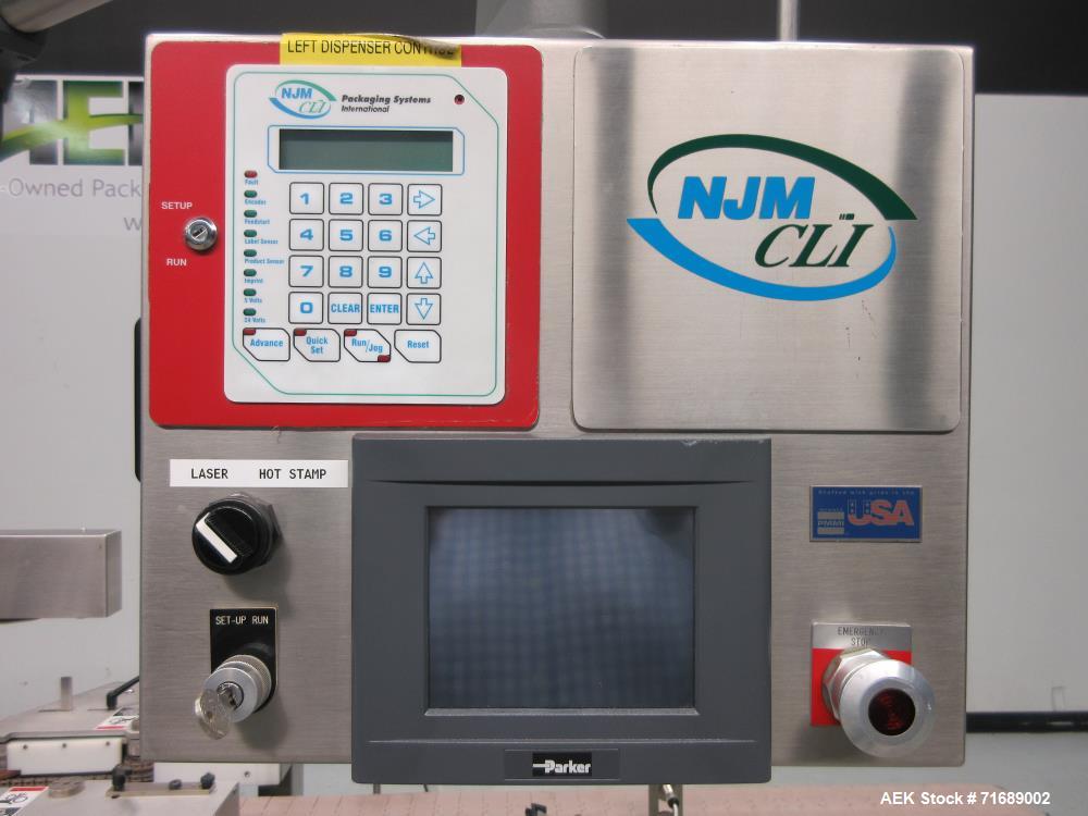 Used New Jersey Machine Auto-Colt III Automatic Wraparound Labeler