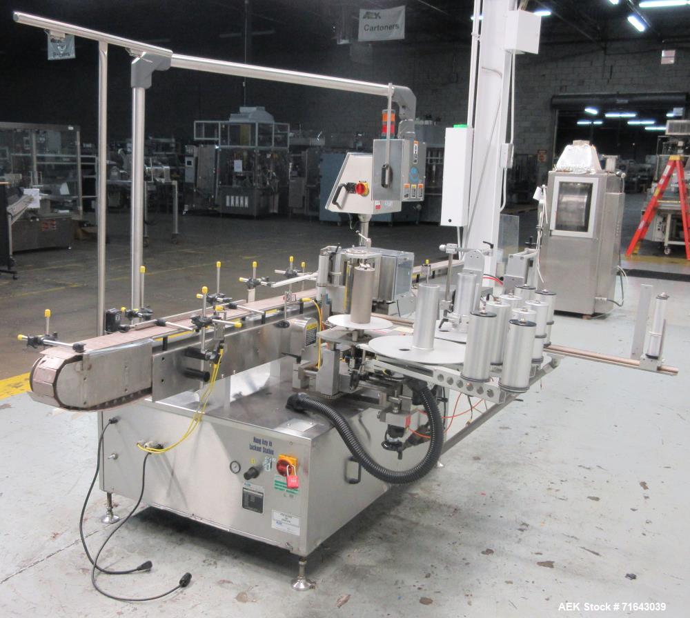 Used- New Jersey Machine Automatic Wraparound Labeler