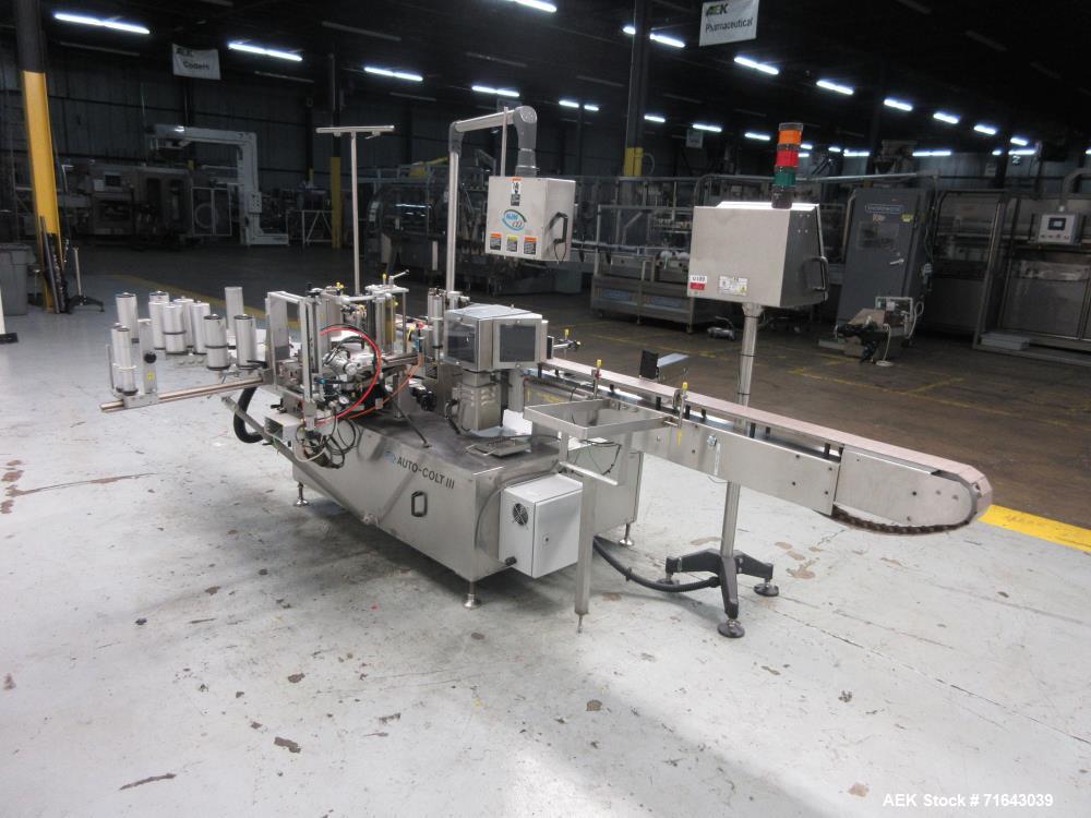 Used- New Jersey Machine Automatic Wraparound Labeler