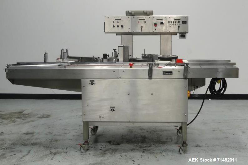 Used Newman Model 4VA Wraparound Pressure Sensitive Labeler