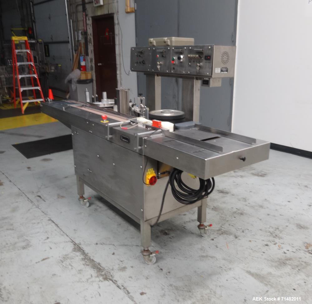 Used Newman Model 4VA Wraparound Pressure Sensitive Labeler