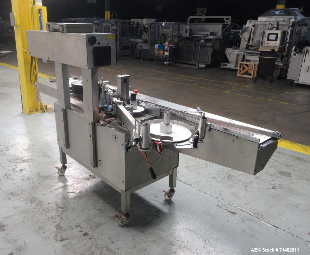 Used Newman Model 4VA Wraparound Pressure Sensitive Labeler