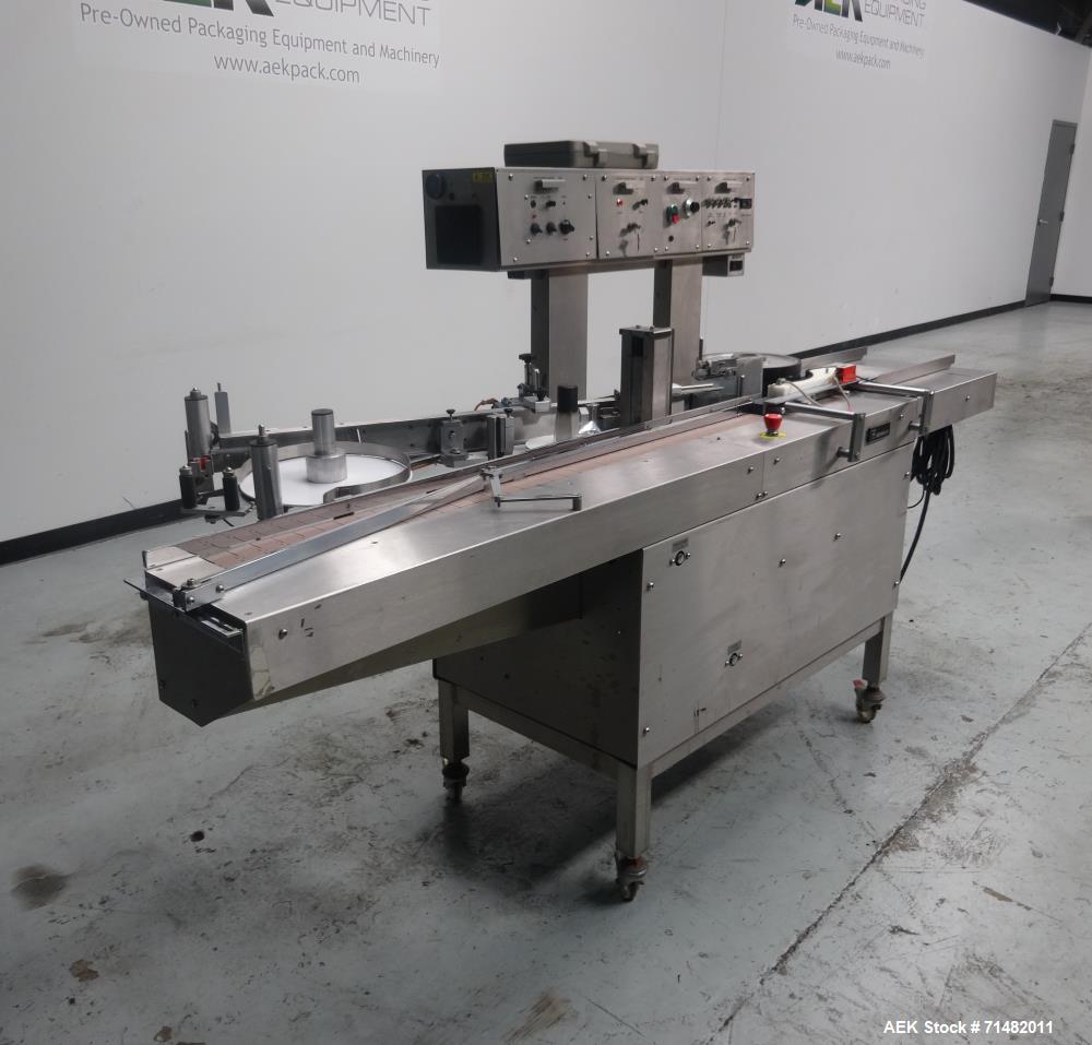 Used Newman Model 4VA Wraparound Pressure Sensitive Labeler