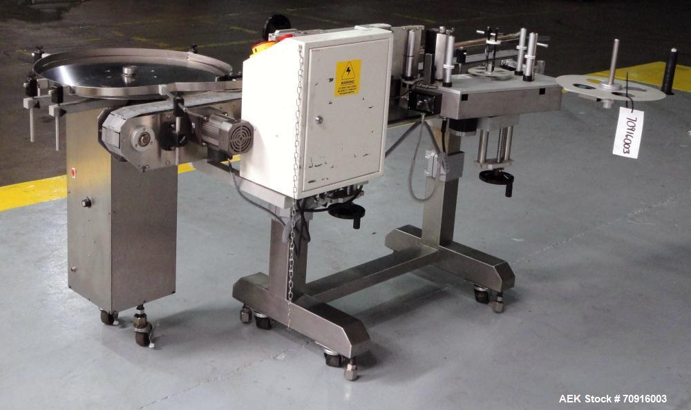Used Pack Leader Machinery Model PL-511 Wrap Around Automatic Labeling Machine