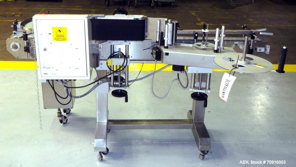 Used Pack Leader Machinery Model PL-511 Wrap Around Automatic Labeling Machine