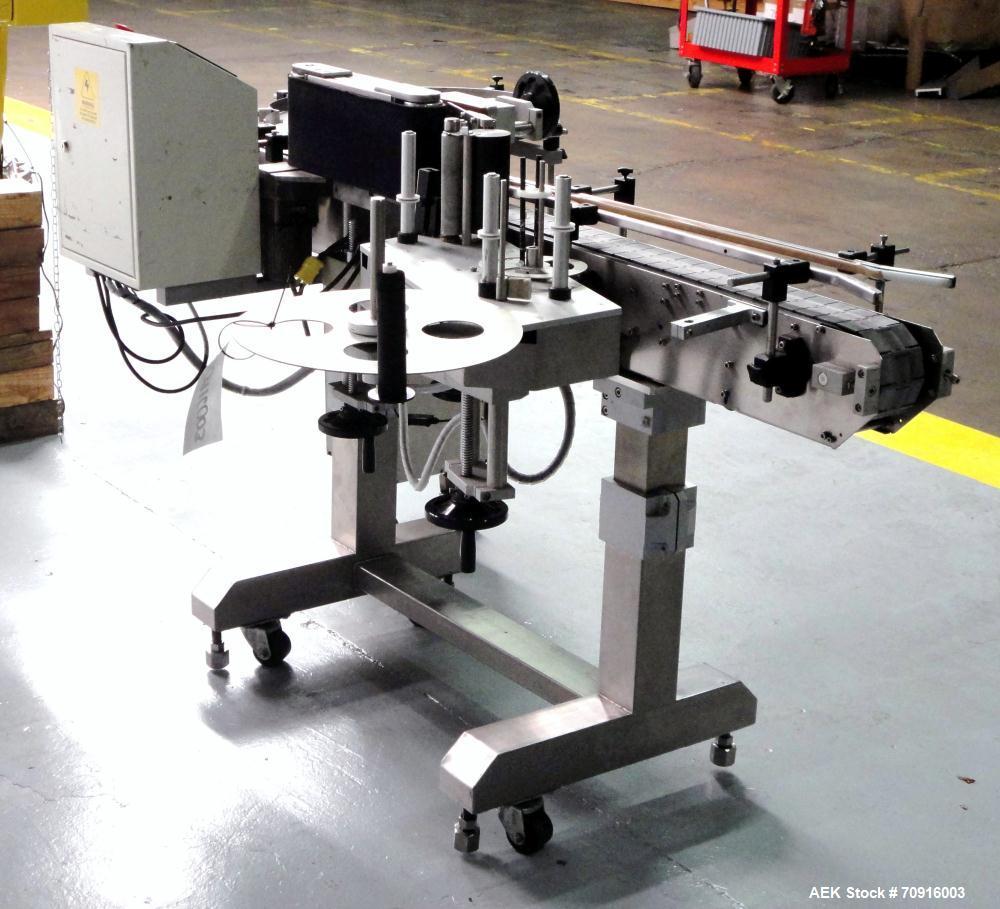 Used Pack Leader Machinery Model PL-511 Wrap Around Automatic Labeling Machine