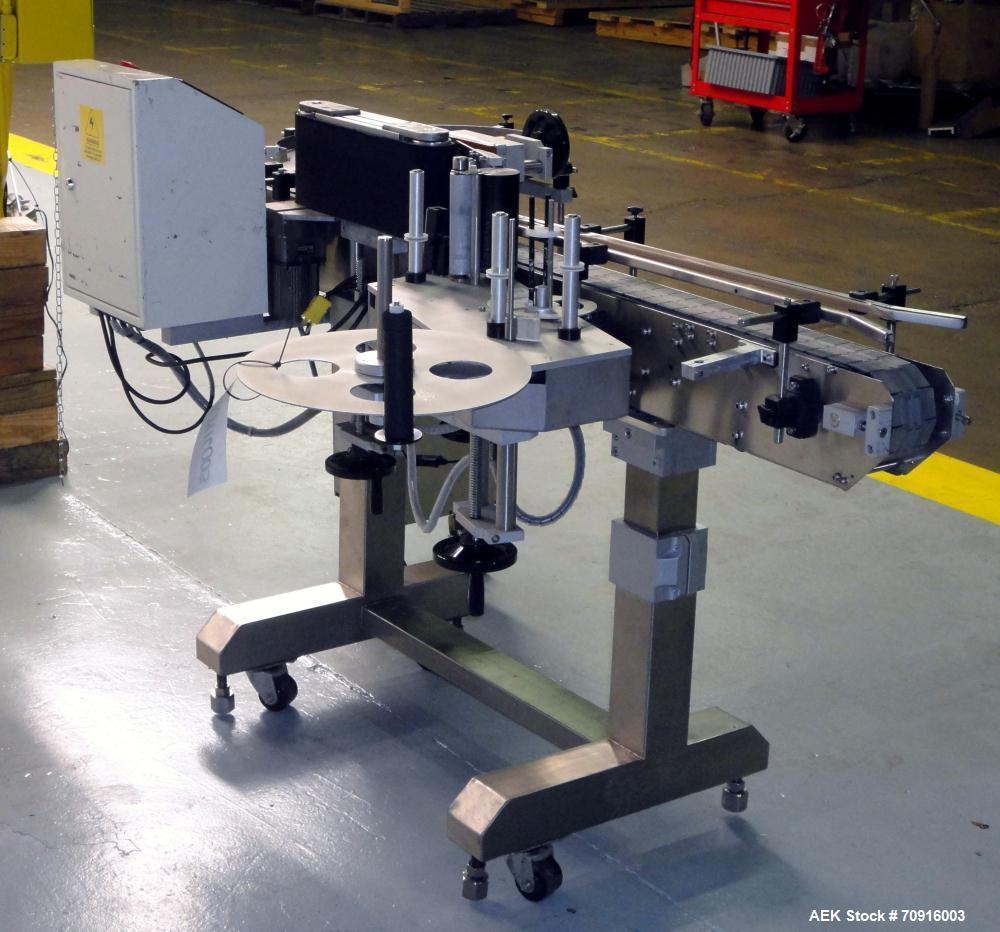 Used Pack Leader Machinery Model PL-511 Wrap Around Automatic Labeling Machine