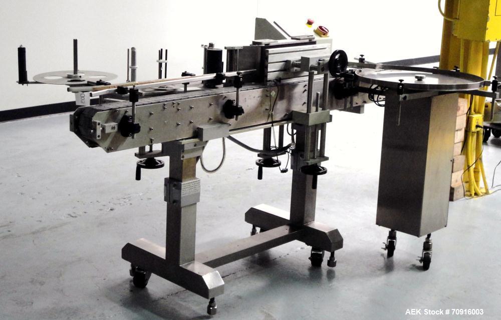 Used Pack Leader Machinery Model PL-511 Wrap Around Automatic Labeling Machine