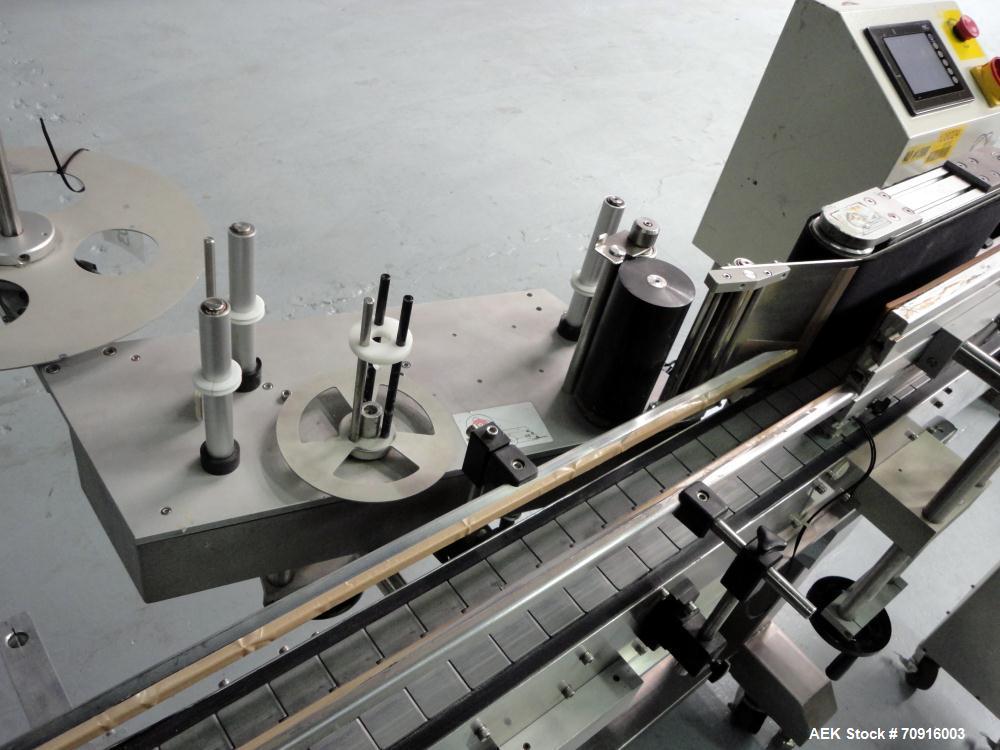 Used Pack Leader Machinery Model PL-511 Wrap Around Automatic Labeling Machine