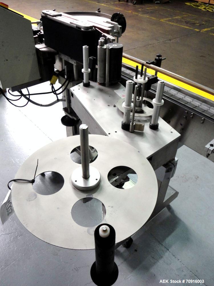 Used Pack Leader Machinery Model PL-511 Wrap Around Automatic Labeling Machine