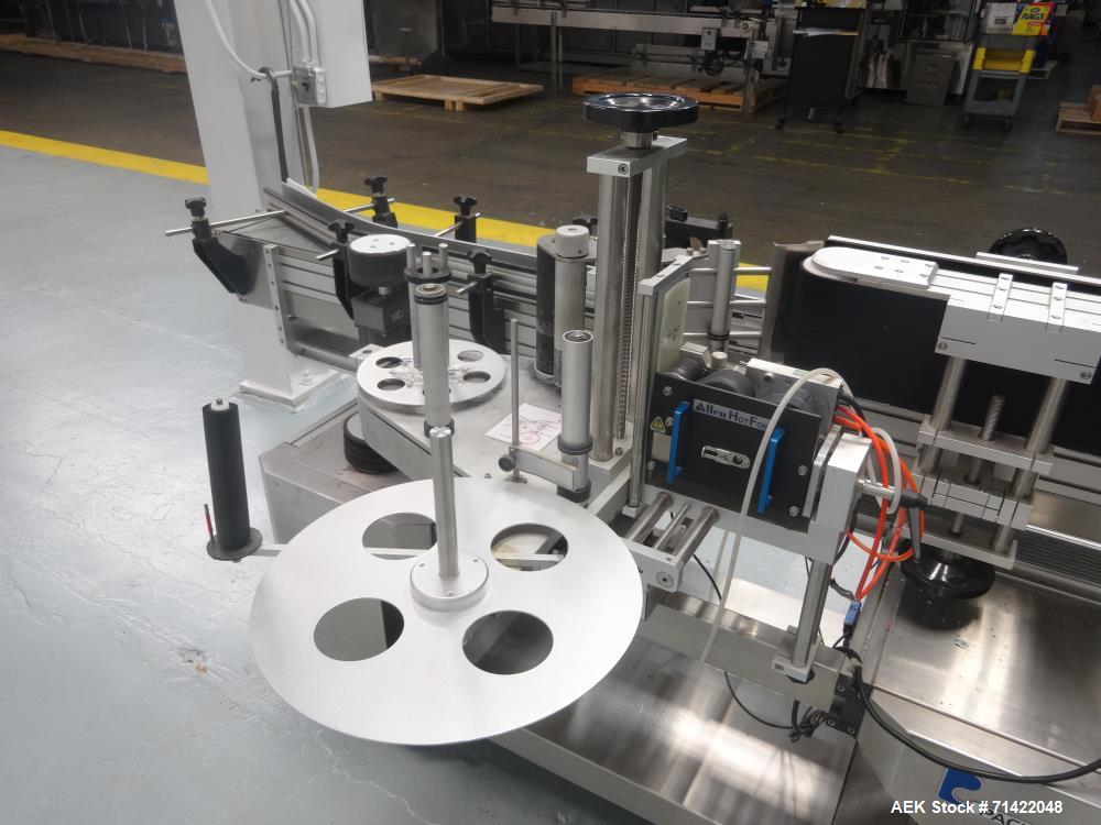 Used Pack Leader Model PRO-515 Pressure Sensitive Wraparound Labeler