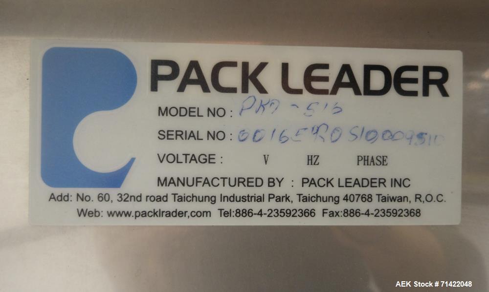 Used Pack Leader Model PRO-515 Pressure Sensitive Wraparound Labeler
