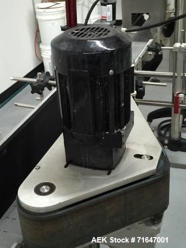 Used Quadrel model Q60 Wraparound Pressure Sensitive Labeler with Norwood Hot Stamp Coder. Has a 7" labeling head serial number M2 v 1.3 MV computer control. Norwood hot stamp date coder. 4.5" x 15' ...
