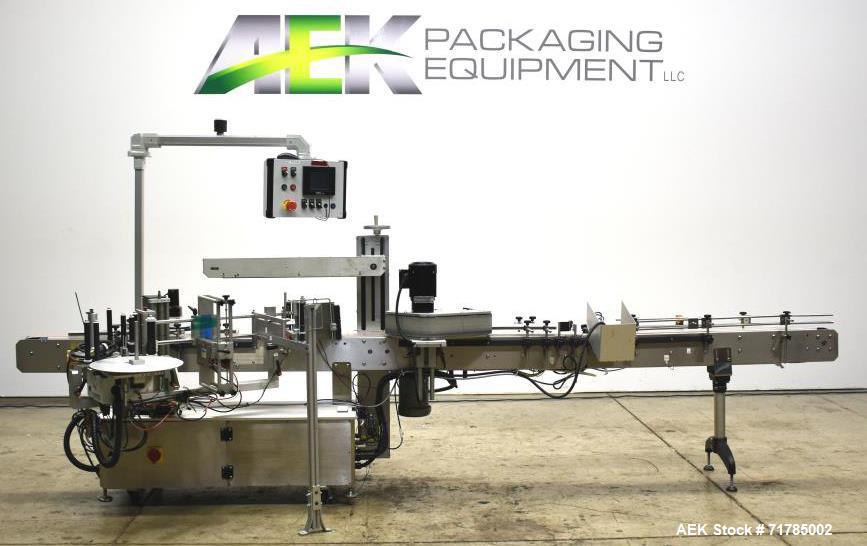 Used Quadrel Versaline Wraparound Pressure Sensitive Labeler