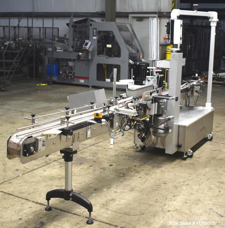 Used Quadrel Versaline Wraparound Pressure Sensitive Labeler