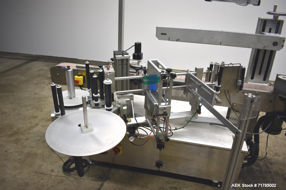 Used Quadrel Versaline Wraparound Pressure Sensitive Labeler