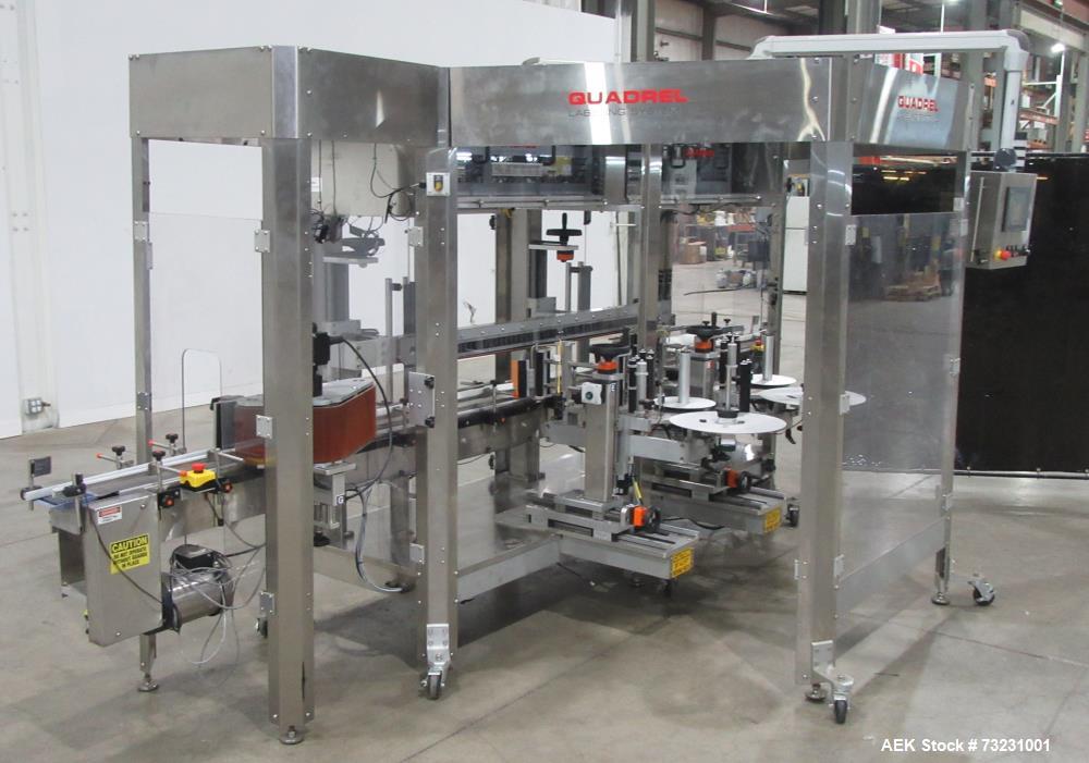 Unused and Never Put into Production- Quadrel Proline Zero Downtime Wraparound Pressure Sensitive Labeler.