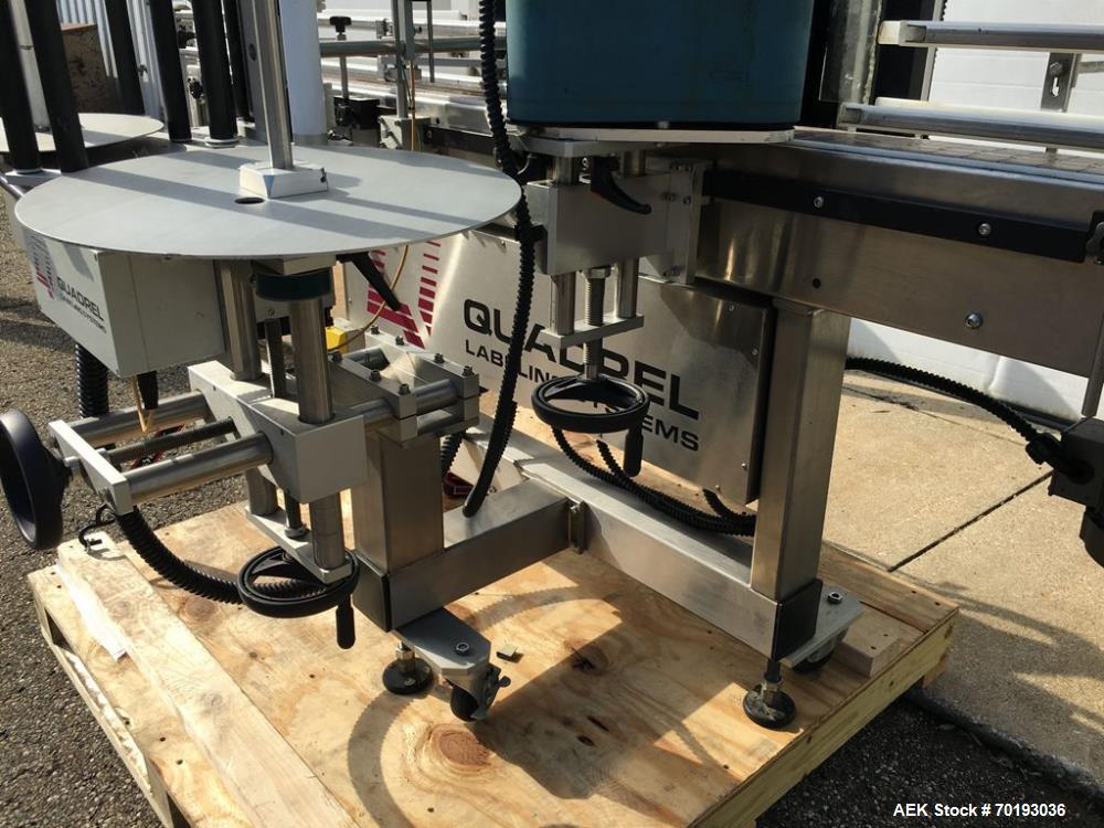 Used Quadrel Versaline Wrap Around Labeler
