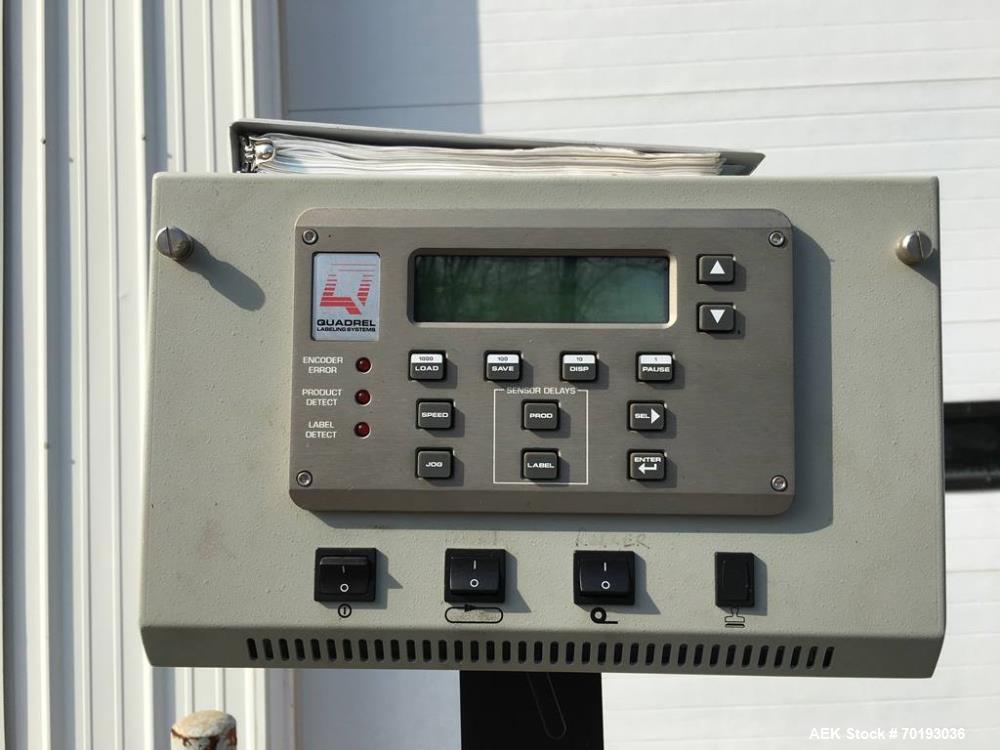 Used Quadrel Versaline Wrap Around Labeler