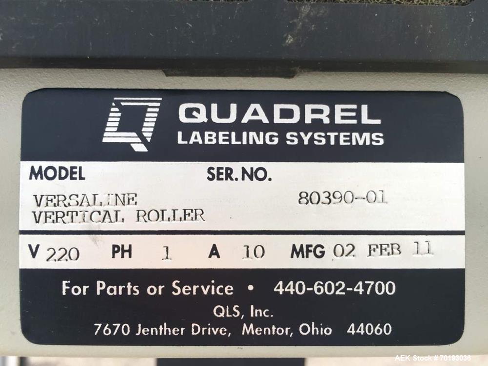 Used- Quadrel Versaline Wrap Around Labeler