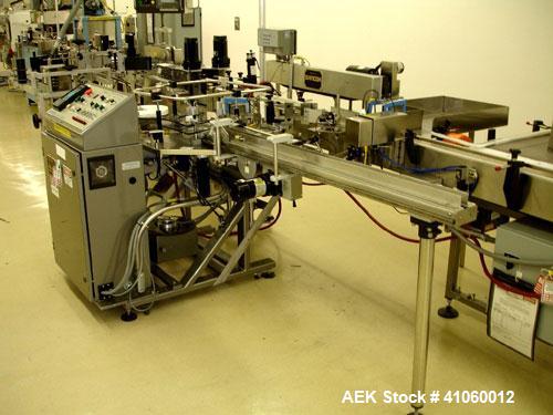 Used Sancoa Outsert Application Machine, Model OP-2000, with single label head, serial #3778.