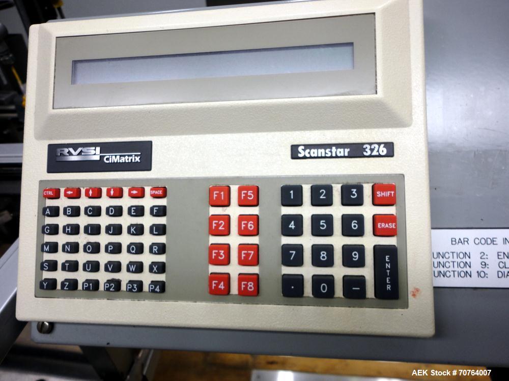 Used Sancoa (Weiler) PRL-1500 14 Station Rotary Pharmaceutical Labeler.