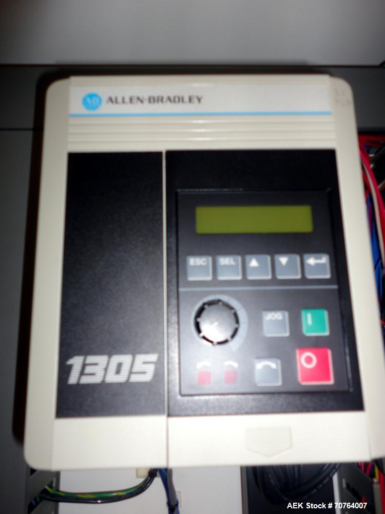 Used Sancoa (Weiler) PRL-1500 14 Station Rotary Pharmaceutical Labeler.