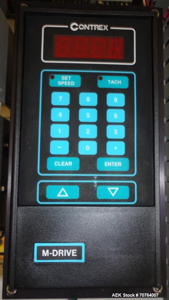 Used Sancoa (Weiler) PRL-1500 14 Station Rotary Pharmaceutical Labeler.