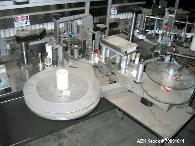 Used Sancoa Automatic High Speed Redundant Pressure Sensitive Labeler, Model VR2
