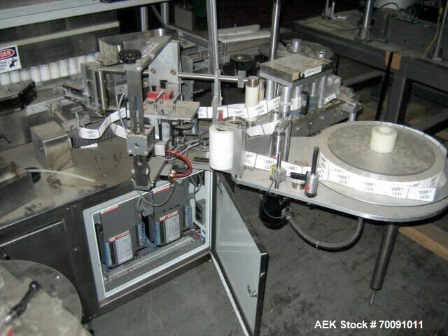 Used Sancoa Automatic High Speed Redundant Pressure Sensitive Labeler, Model VR2