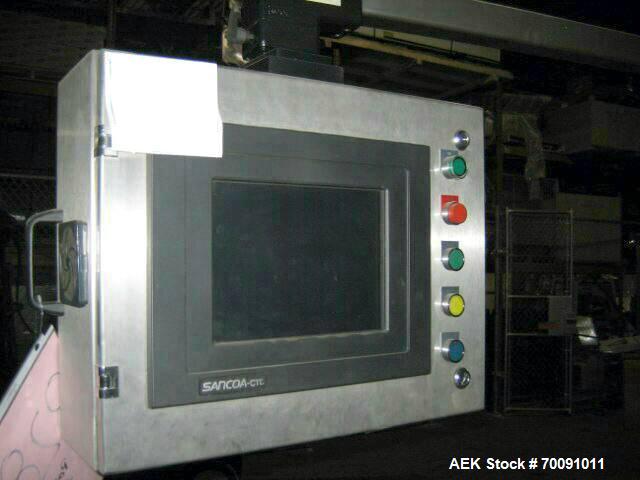 Used Sancoa Automatic High Speed Redundant Pressure Sensitive Labeler, Model VR2
