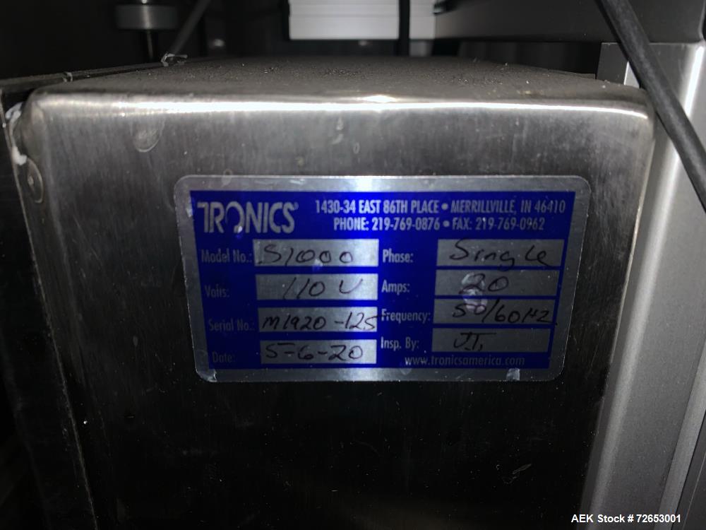 Used Tronics Wipe-On Pressure Sensitive Labeler, Model S1000