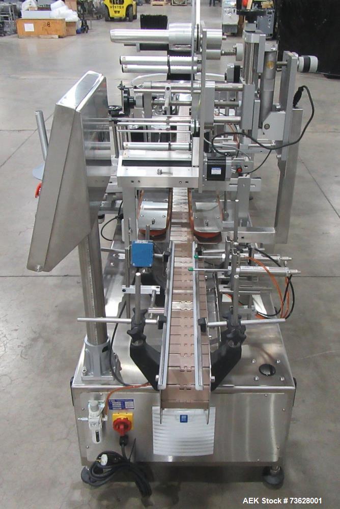 Stainless Steel Tronics S3S Wrap Labeling Machine for Round Containers