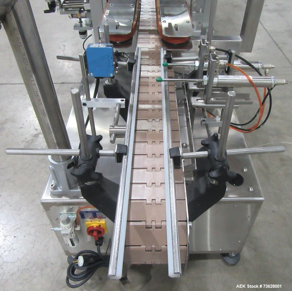 Stainless Steel Tronics S3S Wrap Labeling Machine for Round Containers