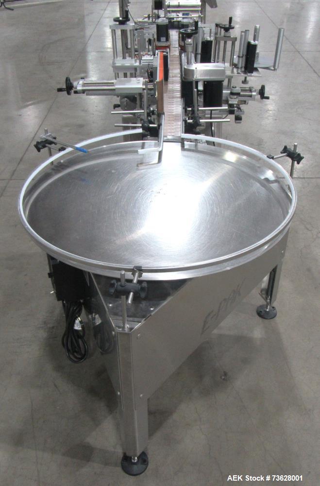 Stainless Steel Tronics S3S Wrap Labeling Machine for Round Containers