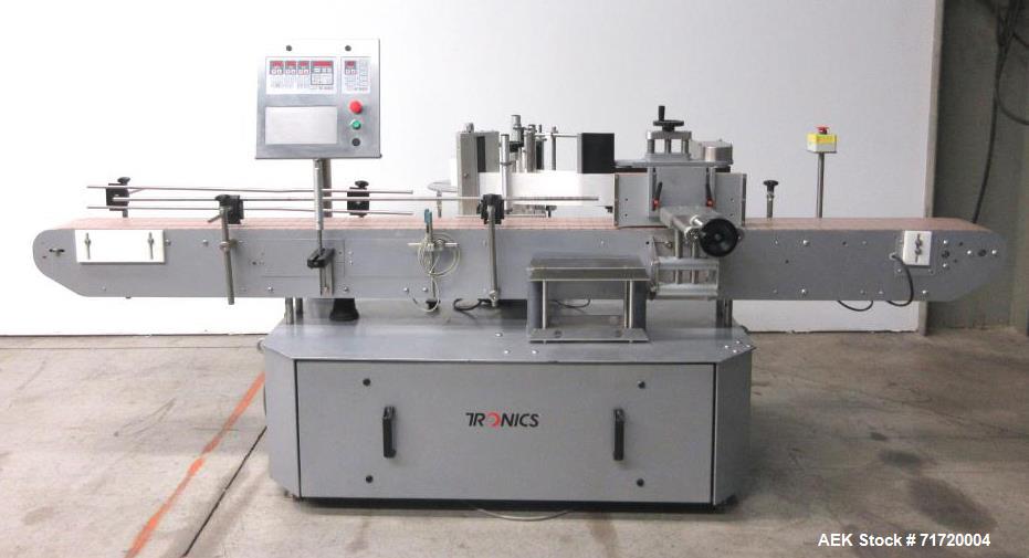 Used Tronics Series 3 Pressure Sensitive Wraparound Labeler