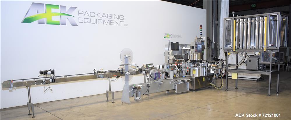 Used Weiler Labeling Systems High Speed Rotary Pharmaceutical Labeler