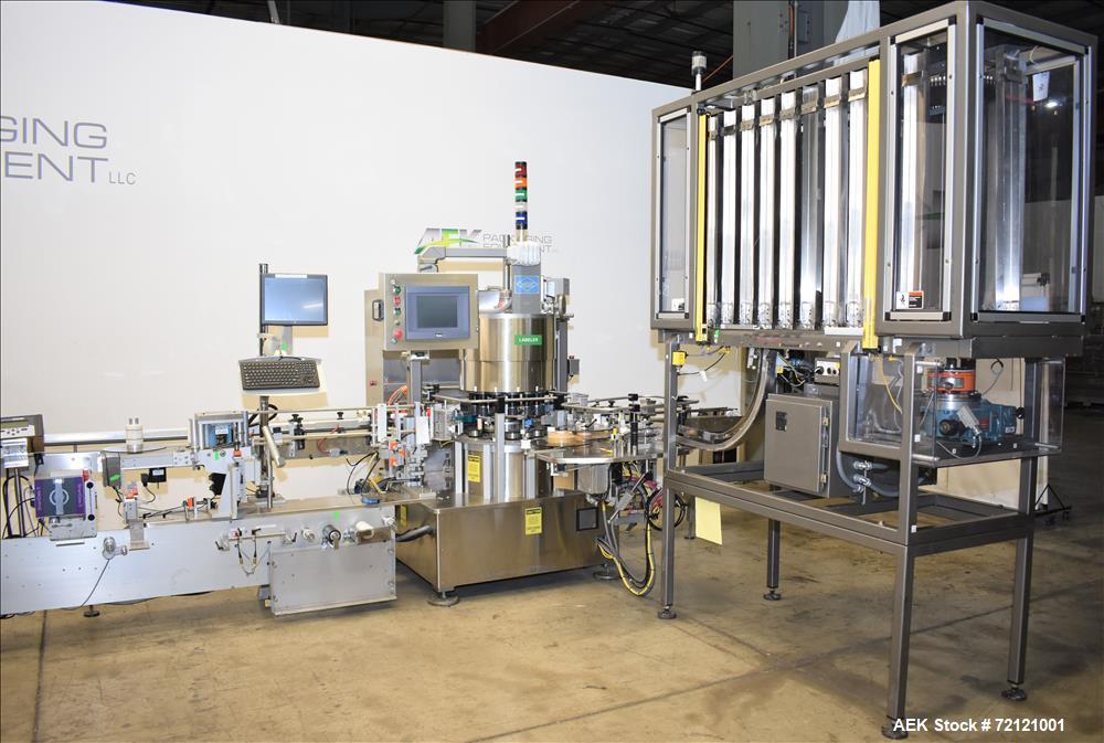 Used Weiler Labeling Systems High Speed Rotary Pharmaceutical Labeler