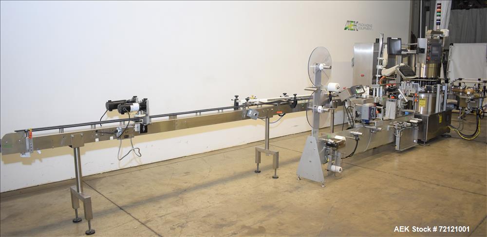 Used Weiler Labeling Systems High Speed Rotary Pharmaceutical Labeler
