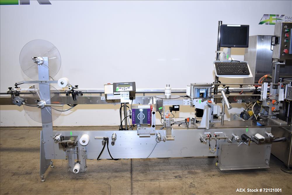 Used Weiler Labeling Systems High Speed Rotary Pharmaceutical Labeler