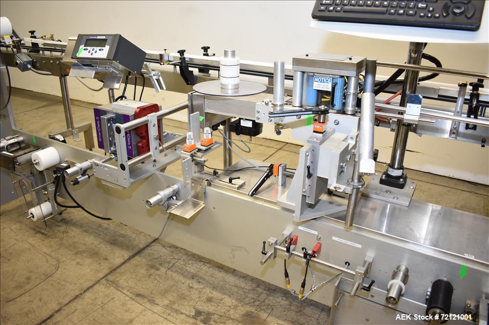 Used Weiler Labeling Systems High Speed Rotary Pharmaceutical Labeler